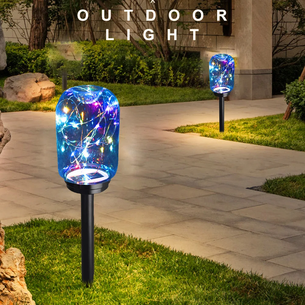 

Cylinder Garden Lamp LED Solar Lawn Light Fairy String Light IP55 Waterpoof Outdoor Landscape Pathway Yard Patio Decor Lighting