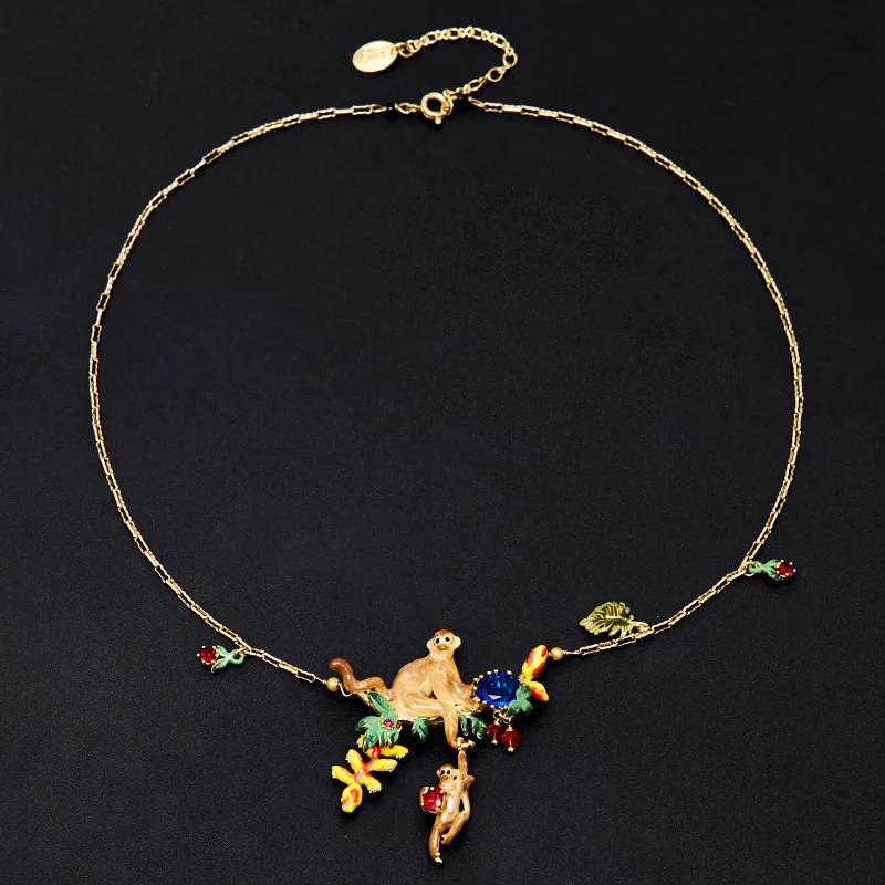 Модное атмосферное модное эмаль королевский синий драгоценный камень стекло