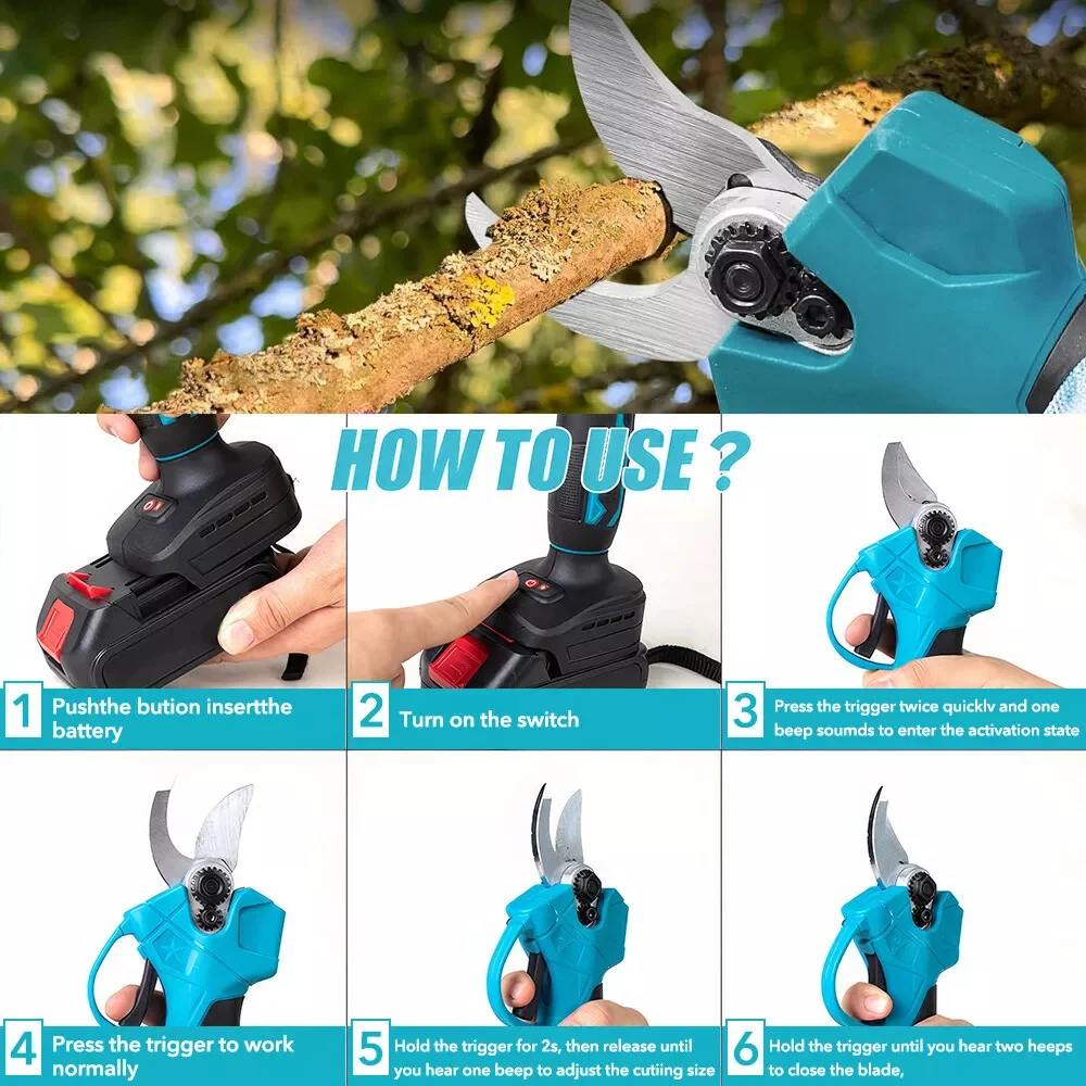 Электрические ножницы Makita 18В для обрезки веток