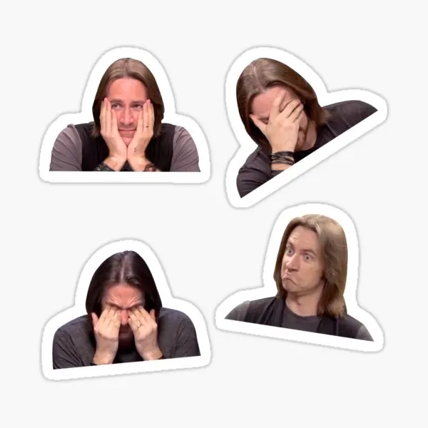 

Matt Mercer Reaction Sticker Pack 5PCS Stickers for Room Background Living Room Water Bottles Kid Anime Luggage Decor Wall