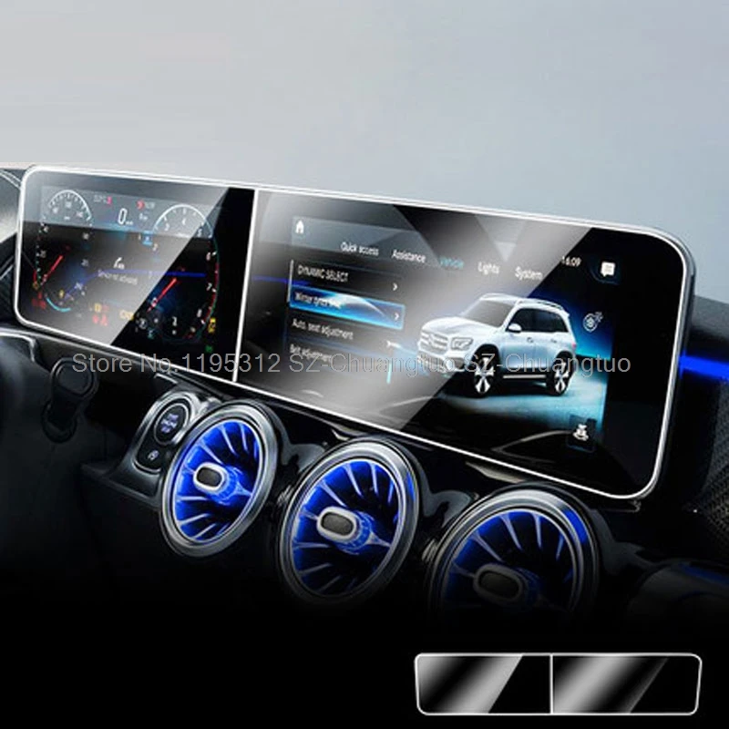 

Защитная пленка из закаленного стекла для Mercedes Benz GLB 2020 2021, автомобильная GPS-навигация, ЖК-экран, автомобильные аксессуары для интерьера
