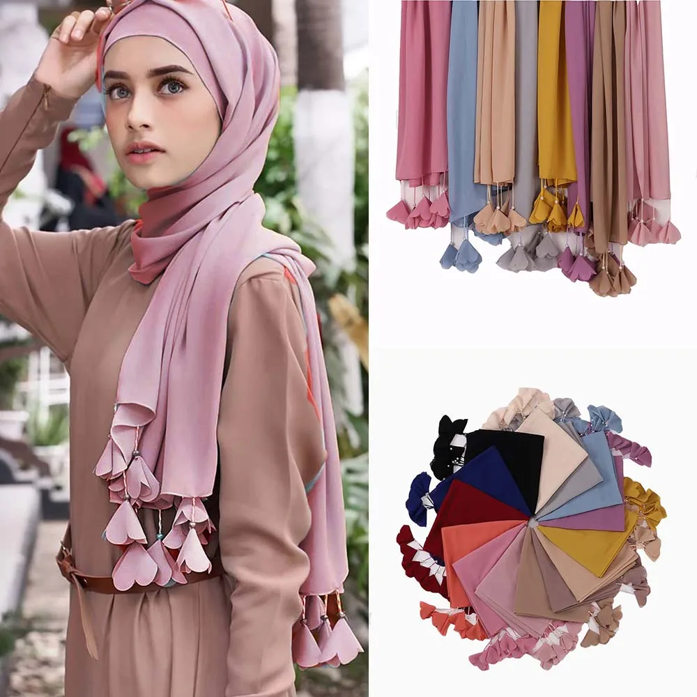 

Шифоновый Модный женский головной платок, 2021 ярких цветов