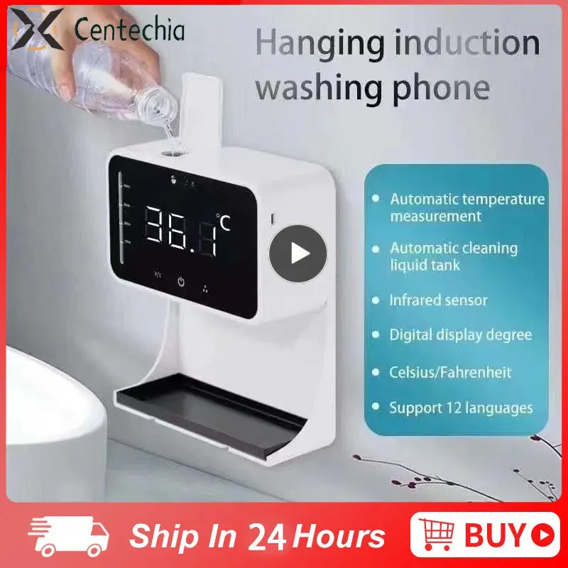 

2/3/5PCS Automatic Infrared Sensor Thermometer Washing Hands Free Hand Sanitizer All-in-one Measuring Machine Soap Gel Dispenzer