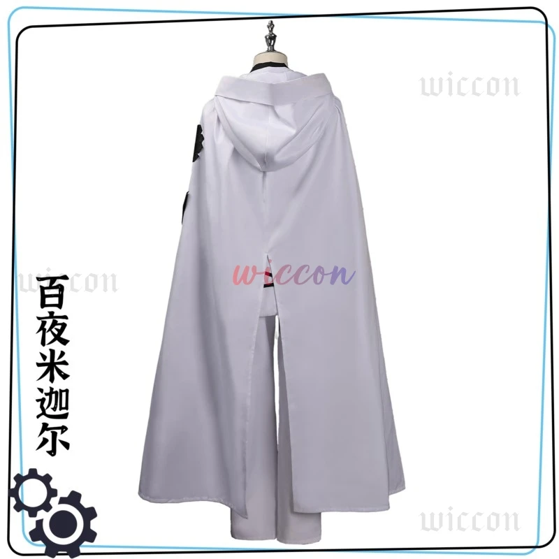Mikaela Hyakuya Cosplay Costume Anime Seraph Of The End Halloween White Cloak Trench Coat Pants Gloves Wig Uniform Play