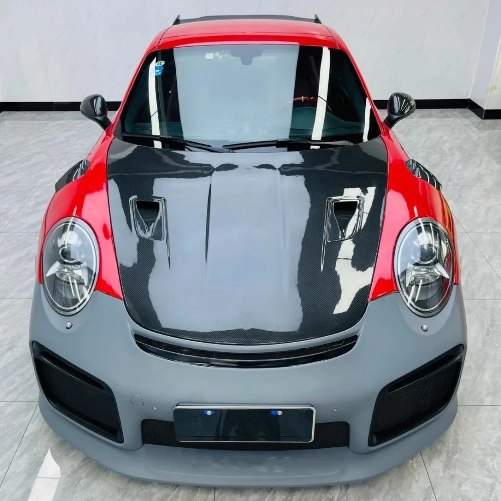 Крышка капота двигателя из углеродного волокна в сборе для Porsche 911 991 997