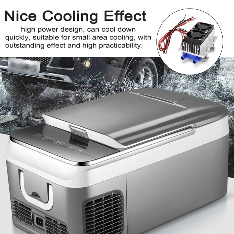 

144W Thermoelectric Peltiers Refrigeration Cooler 12VDC15A Semiconductor Airs Conditioner Cooling System Durable