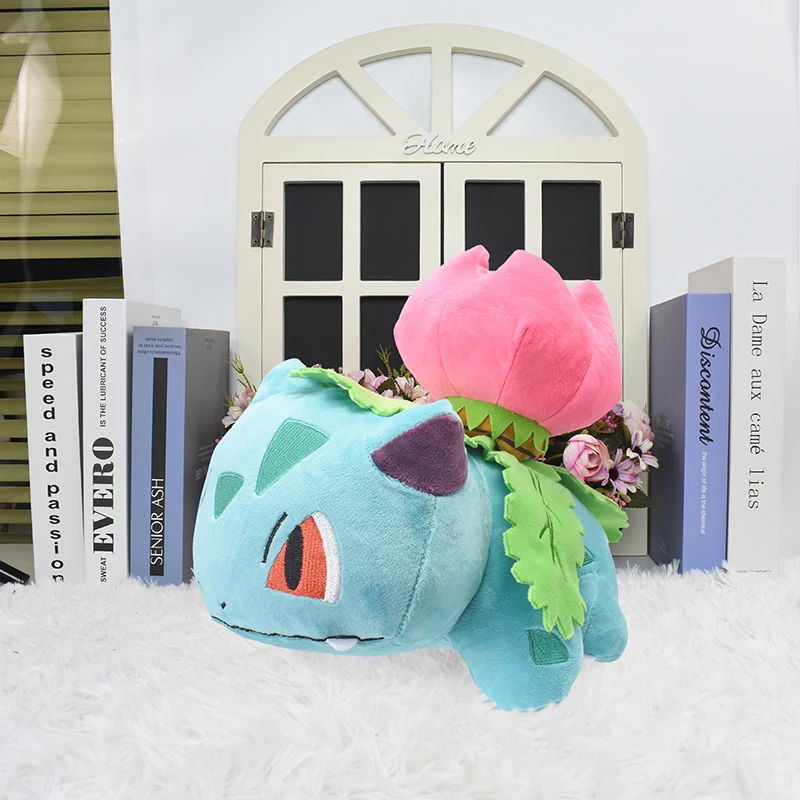 

38cm Kawaii Pokemon Ivysaur Soft Plush Toy Cute Anime Figure Stuffed Plushies Toys Cartoon Animal Peluche Doll Gift For Kids