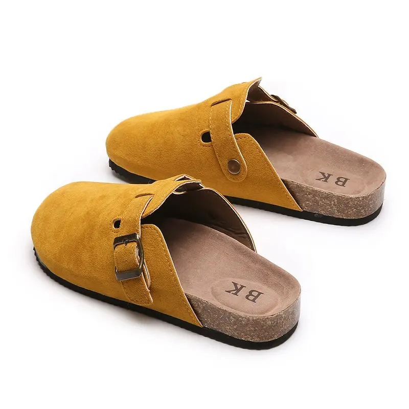 2022 Spring and Autumn Women's Slippers Fashion Round Toe Slippers Couple Slippers Man Outdoor Casual Shoes Women Suede Slides
