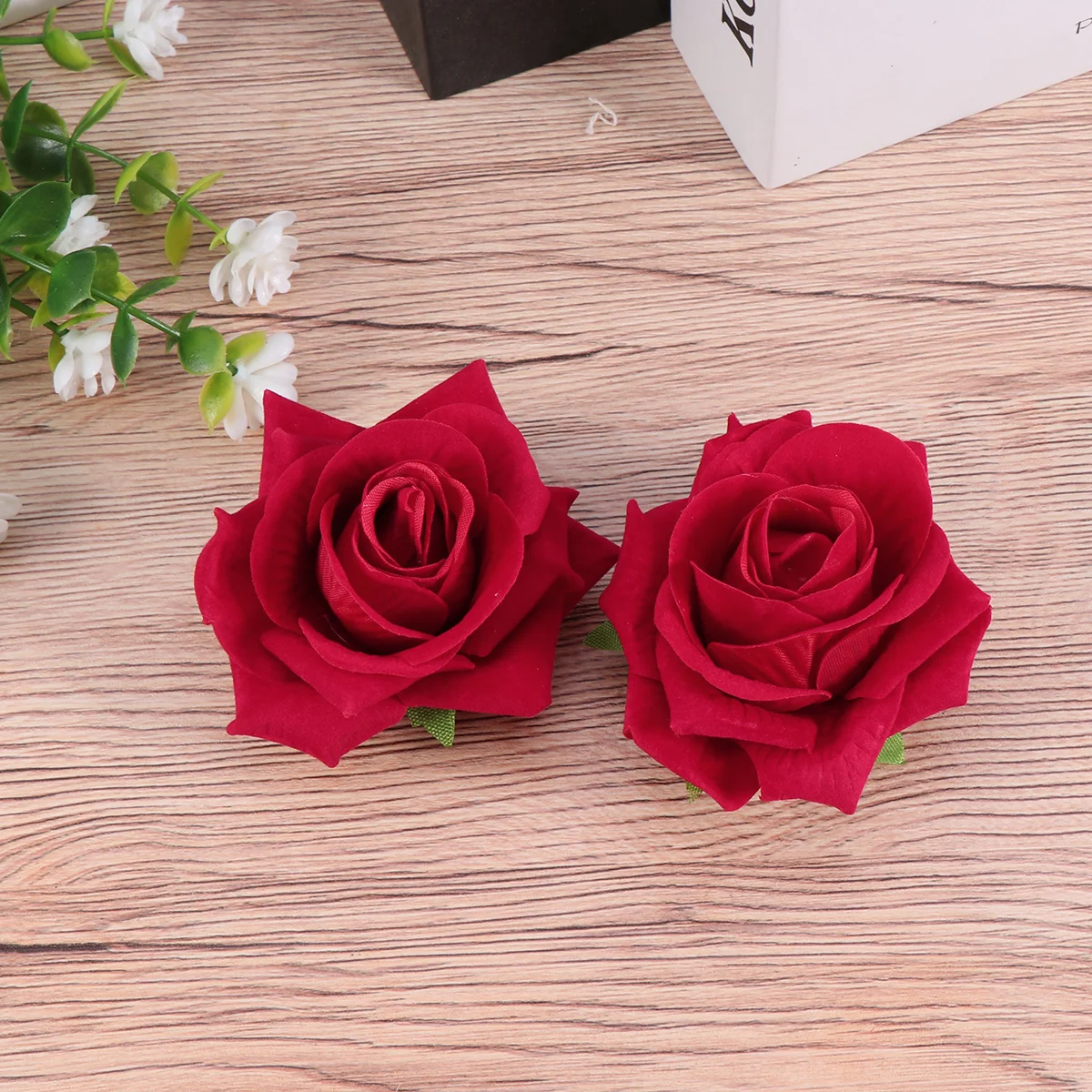 

Rose Hair Clips Red Rose Barrettes Brooch Pin Artificial Rose Flower Hairpin Bridal Flower Clip Bridesmaid Headpiece