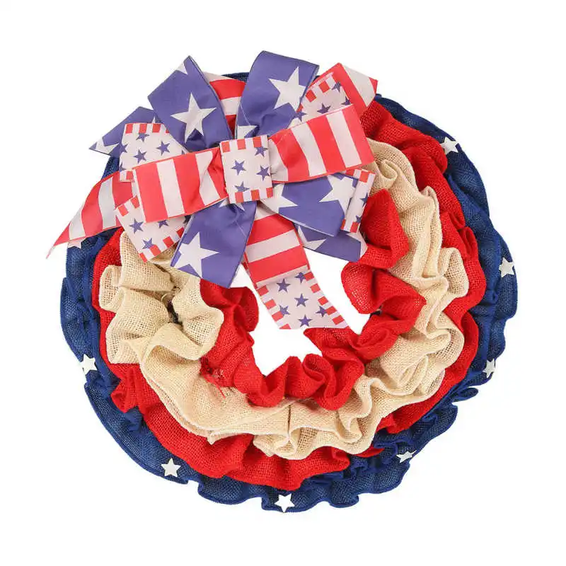 

Патриотический венок для празднования Дня независимости, венок для дома