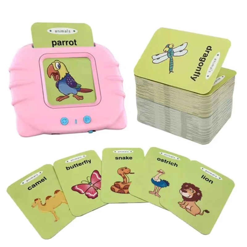 

N80C Educational Learning Talking Flash Cards Kindergarten Kid English Language Electronic Audio Book Learn English Words Toy