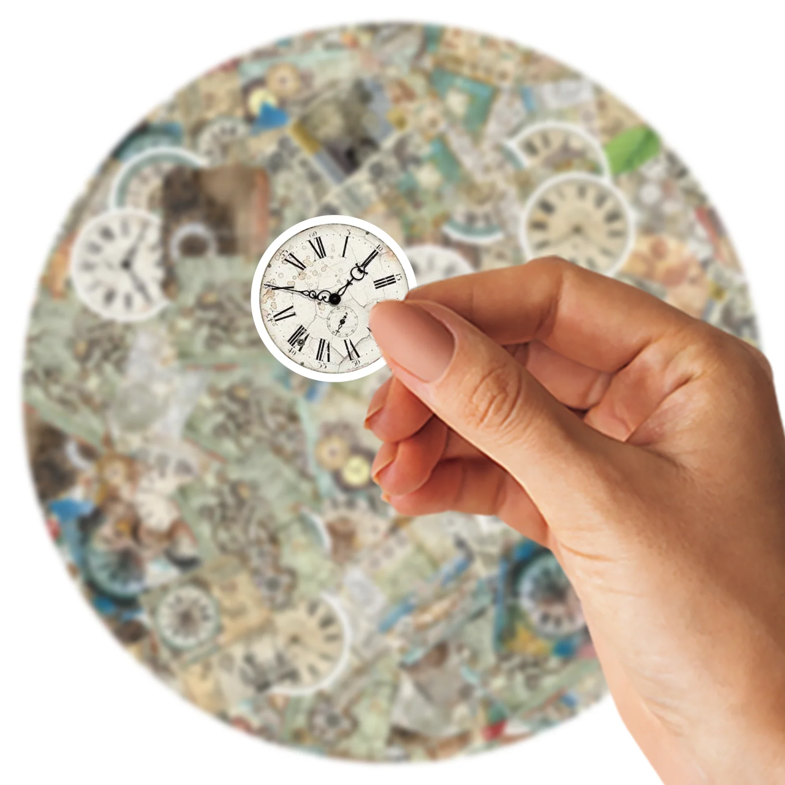 46 шт. винтажные часы в стиле ретро из ПВХ