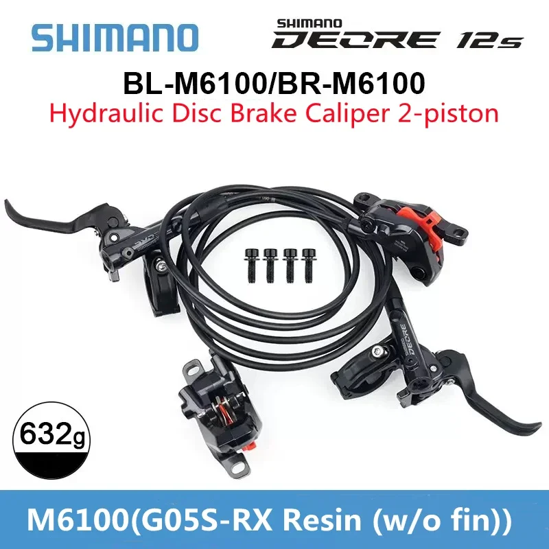 Гидравлический дисковый тормоз SHIMANO DEORE M6100 2-поршневой M6120 4-поршневой для горных