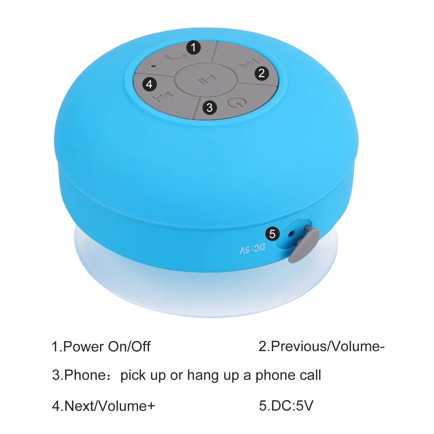 

Portable Bluetooth Speaker Wireless Waterproof Shower Speakers for Phone Bluetooth Subwoofer Hand Free Car Speaker Loudspeaker