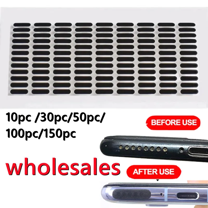 

100 pcs Lot Universal Mobile Phone Speaker Earpiece Net Mesh Anti Dust Proof Sticker For Apple Samsung Sony Huawei Xiaomi Redmi