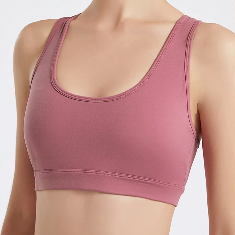 

2023 Summer Bra Crop Top Backless Lulu O Neck Sexy Yoga Sleeveless Women Tank Tops Running Fitness Sports Cami Tight