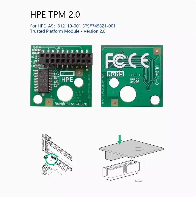 Фото Новый модуль TPM (Trusted Platform Module) версии 2.0 для ProLiant G9 812119-001 745821-001 №4