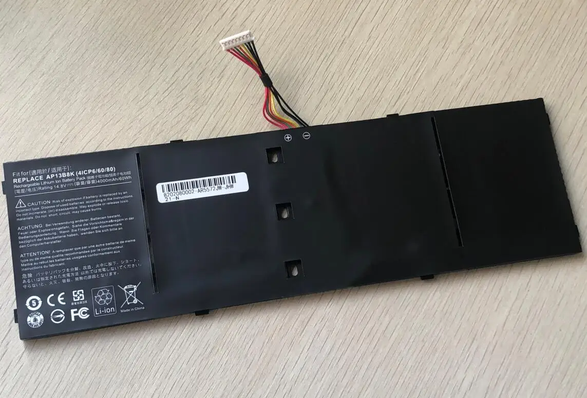 Аккумулятор для ноутбука HSW AP13B3K Acer Aspire V5 R7 V5-572G V5-573G V5-472G V5-473G V5-552G M5-583P V5-572P R7-571 AP13B8K |