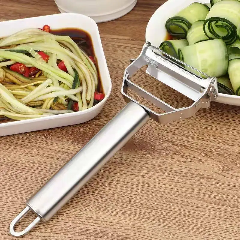 

Kitchen Vegetable Peeler Fruit And Vegetable Peeler Double-Head Peeler Stainless Steel Melon Planer Household Multiple-Function