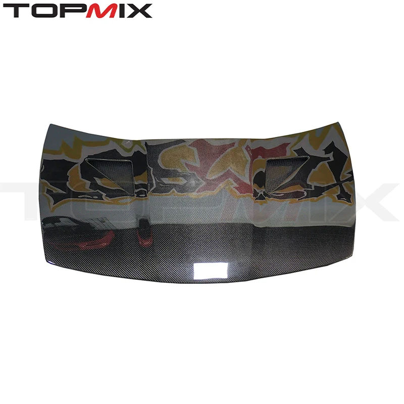 Фото Карбоновый капот для Honda Civic Type-R FN2 2007-2010 — высококачественный карбон, специально для данной модели автомобиля №2