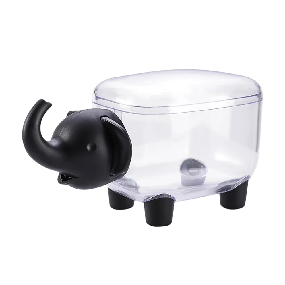 

Toothpick Box Swab Organizer Elephant Storage Lid Cotton Holder Container