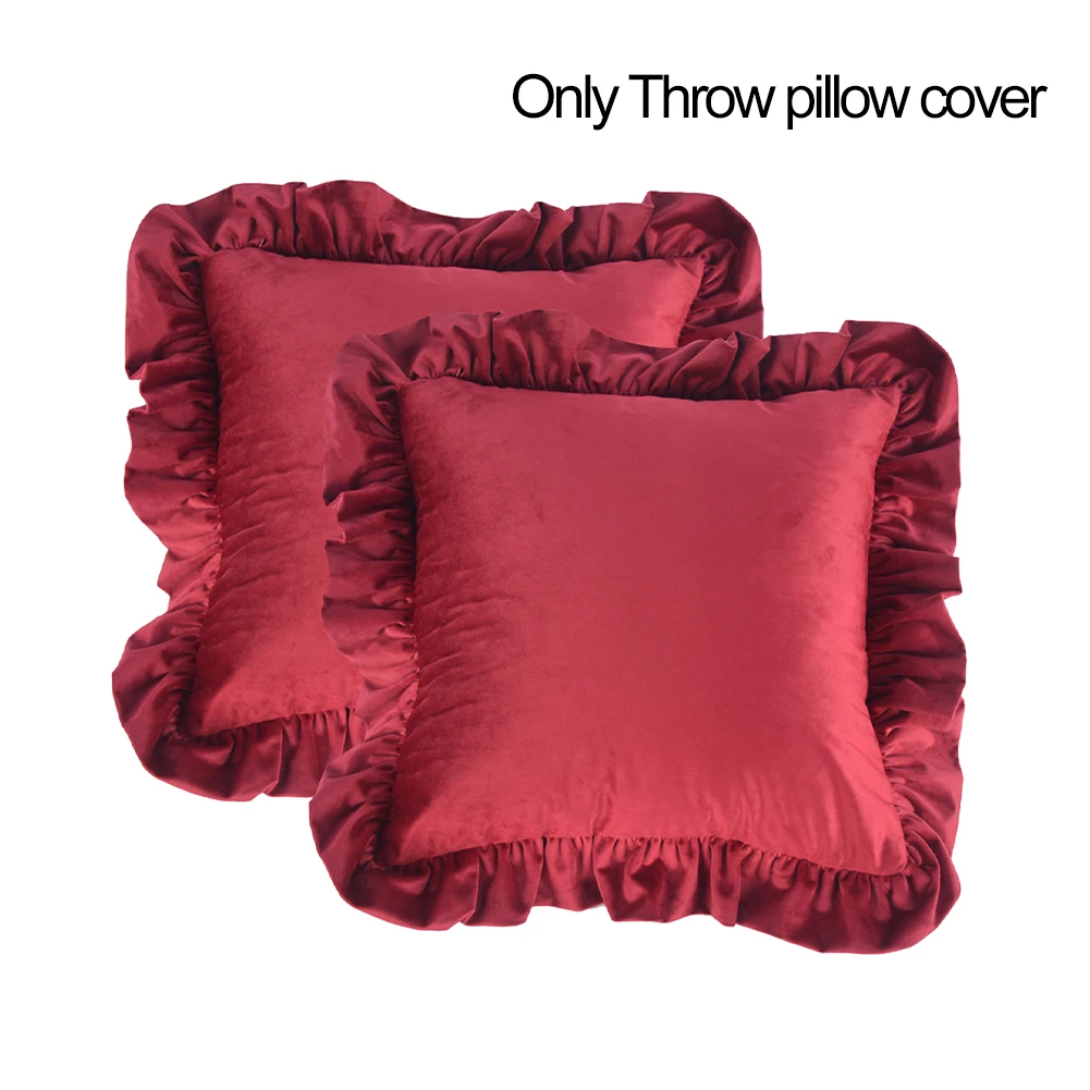 

2 шт., Наволочка на подушку с молнией и оборками