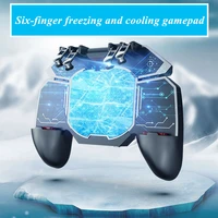 dl88 pubg aim shooting gamepad joysticks mobile phone six finger game trigger button for ios android universal gaming controller