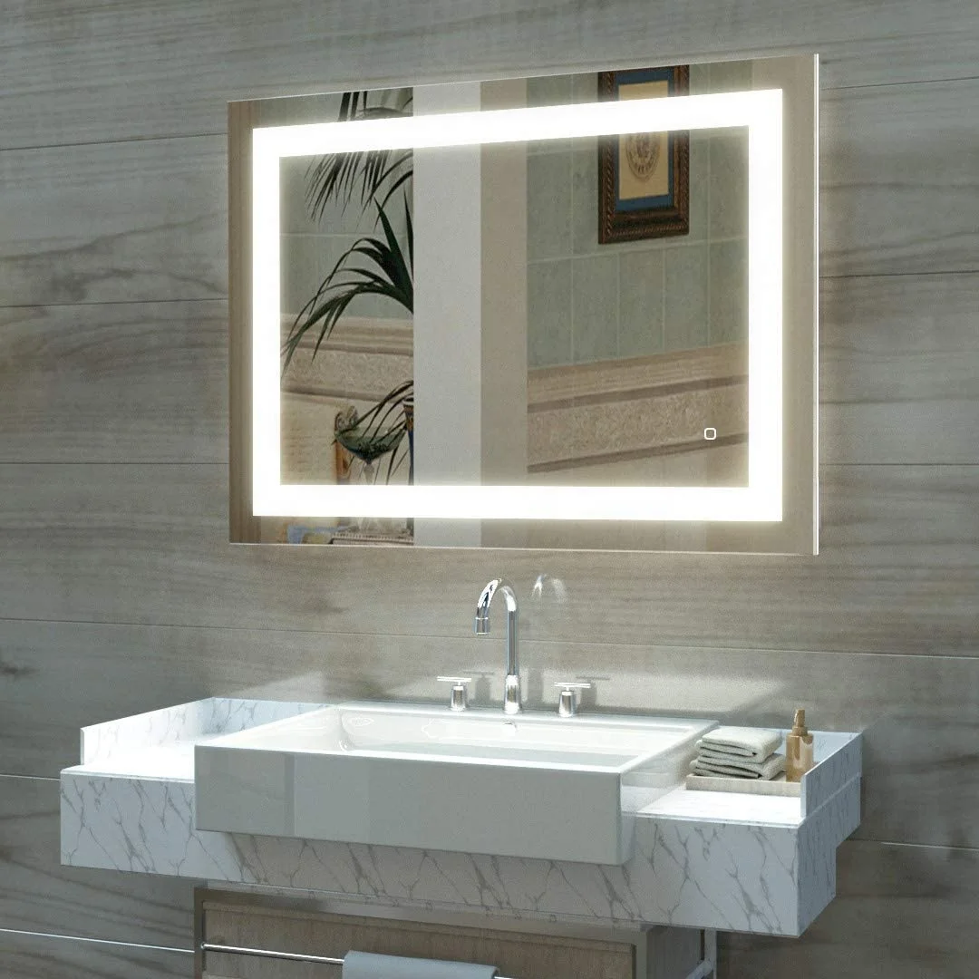 

Commercial Bath LED Lighting Custom Bathroom Mirror Decorative Wall Mirror
