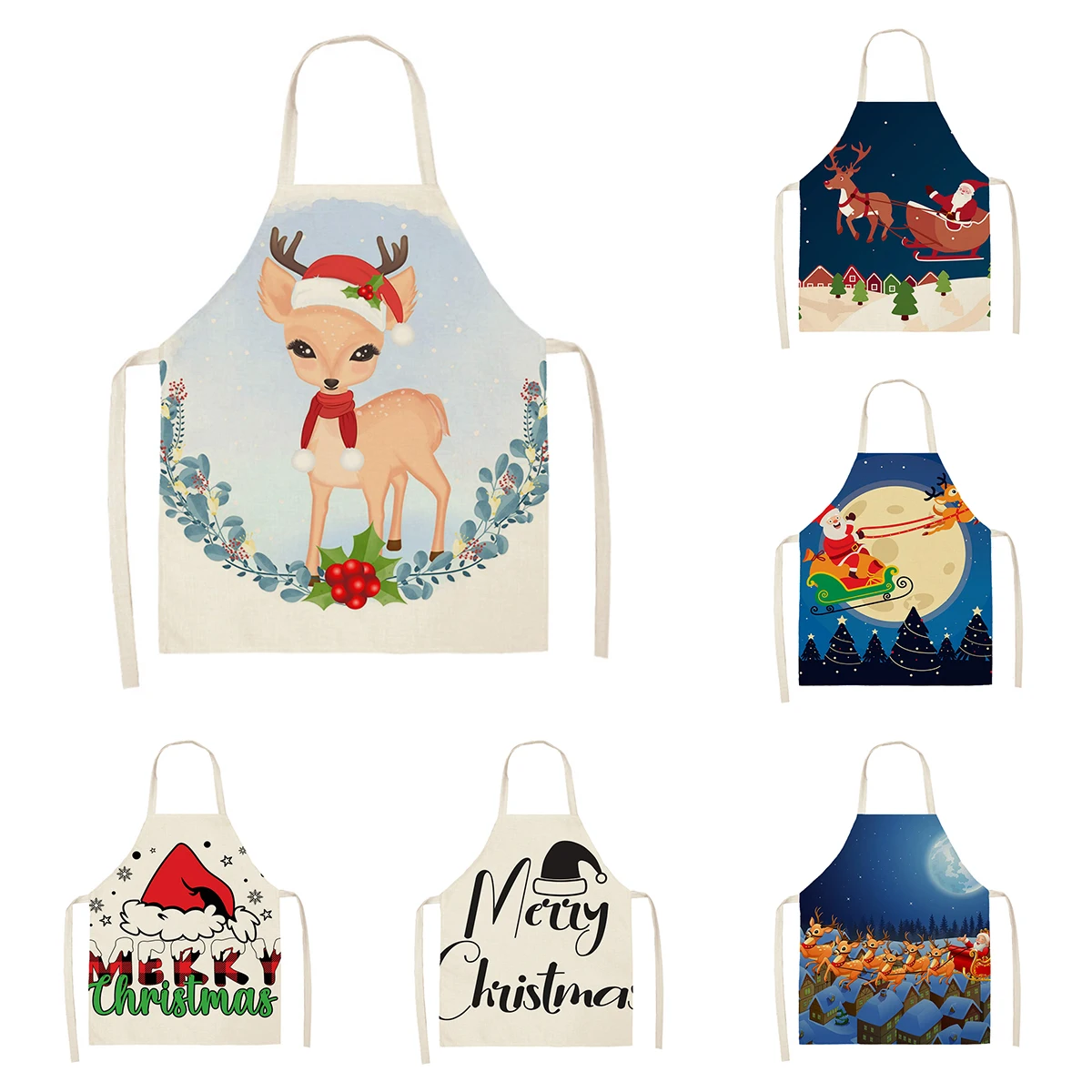 Кухонный Фартук для женщин льняной водонепроницаемый фартук мужчин и детей