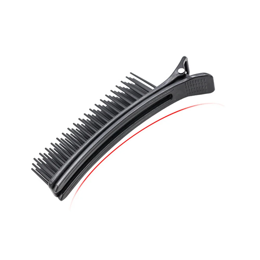 

2pcs Multi Function Hairdressing Clips Salon Cutting Dying Make Up Kit Hair Layering Clip (Large Size Black)