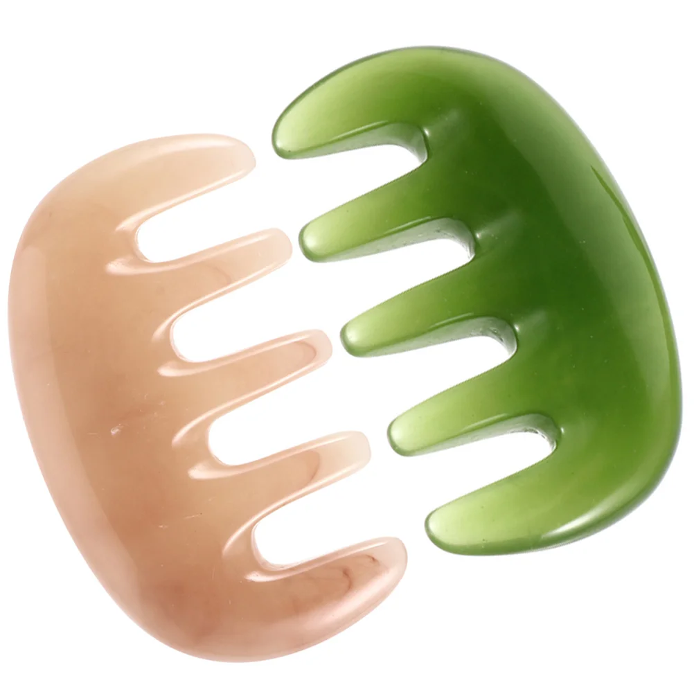 

2pcs Scalp Care Comb Gua Sha Massage Tool For Relaxation Caring Massage