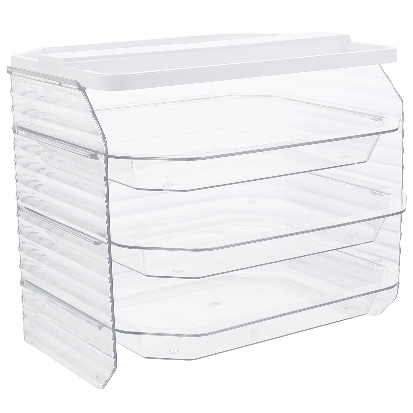 

Breakfast Trays Plastic Condiment Storage Stand Clear Food Shelf Serving Rack Server Out Under Sink Organizer