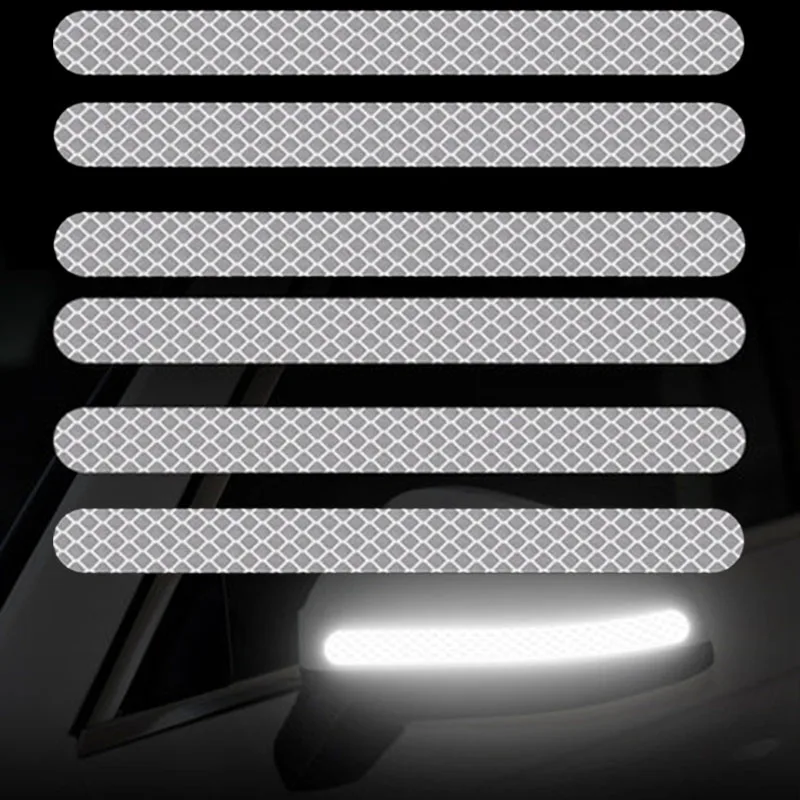 Автомобильные зеркала заднего вида, отражающие наклейки, универсальные предупреждающие светоотражающие полосы для предотвращения столкновений, авто внешние аксессуары, отражающая лента