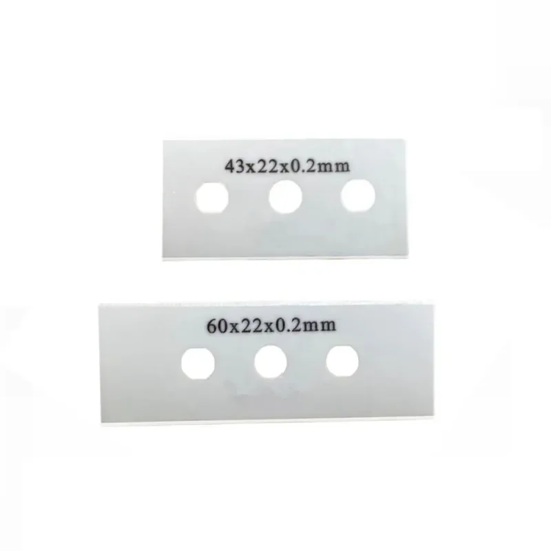 10 шт. циркониевый керамический лезвие с тремя отверстиями резак вставки пленка