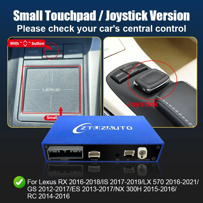 

Беспроводной CarPlay для Lexus NX RX IS ES GS RC CT LS LX LC UX GX, 2012-2022 Android Auto Mirror Link AirPlay Car Play Функции