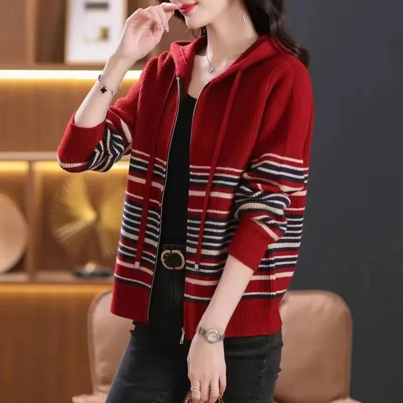 Новинка осенне-зимний Корейский кардиган вязаный свитер Женское пальто