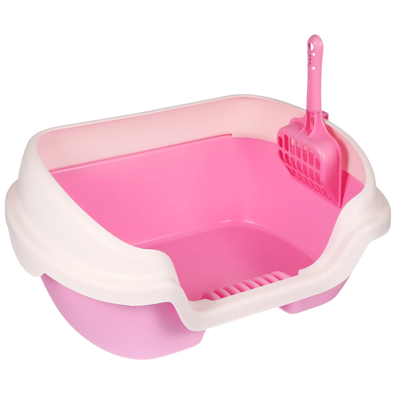 

Litter Plastic Pallet Toilet Boxes Basin Large Supplies Cats Kitten Cleaning Sifting High Covered Pan Open Self Indoor Lid