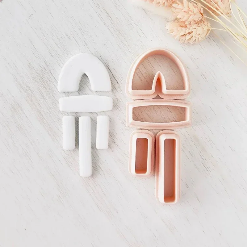 Мягкие керамические серьги форма для полимерной глины неправильная