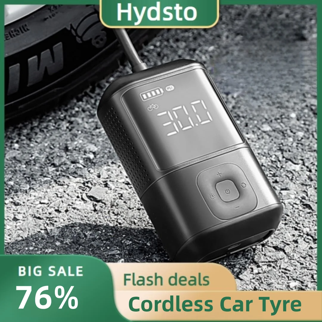 Digital Cordless Car Tyre Inflator For Bicycle Motorcycl Bal