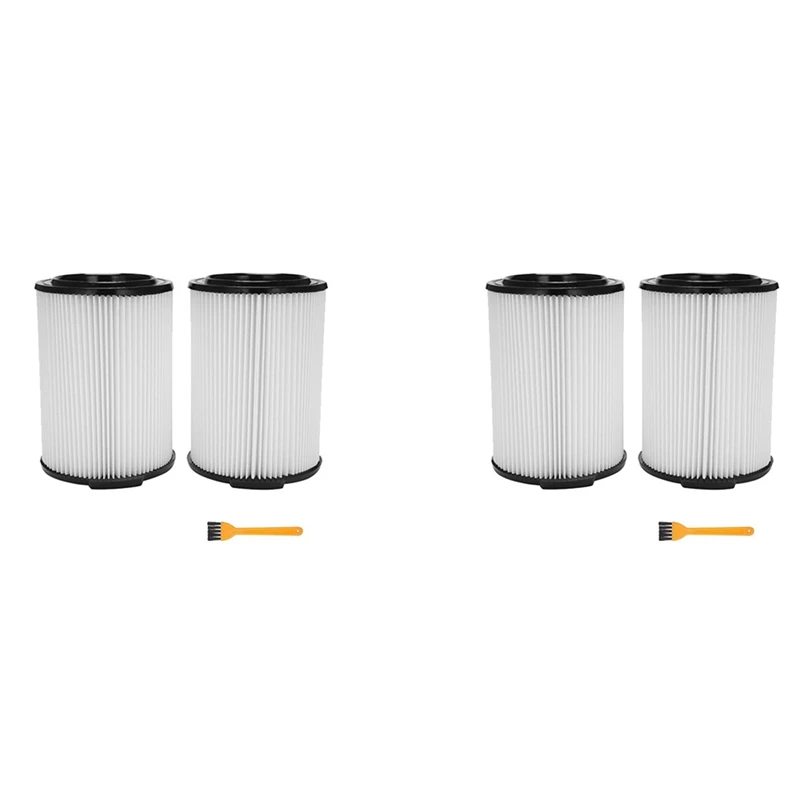 4 Pcs Standard Wet Dry Vac HEPA Filter Replacement Washable For Ridgid VF4000 Vac 5-20 Gallons Vacuum Cleaner Filter