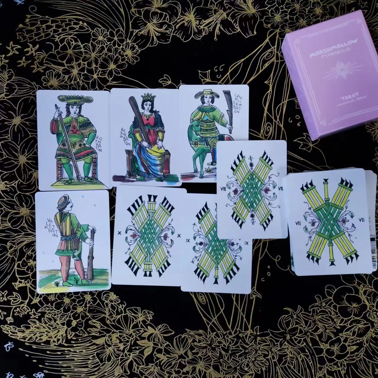 87*62 mm Marshmallow Marseille Tarot 78Pcs