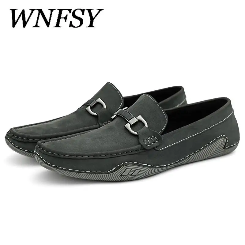 

Men Loafers Genuine Leather Shoes Driving Casual Fashion Slip On Italian Luxury Mens Moccasins Loafer Mocassin Homme Designer