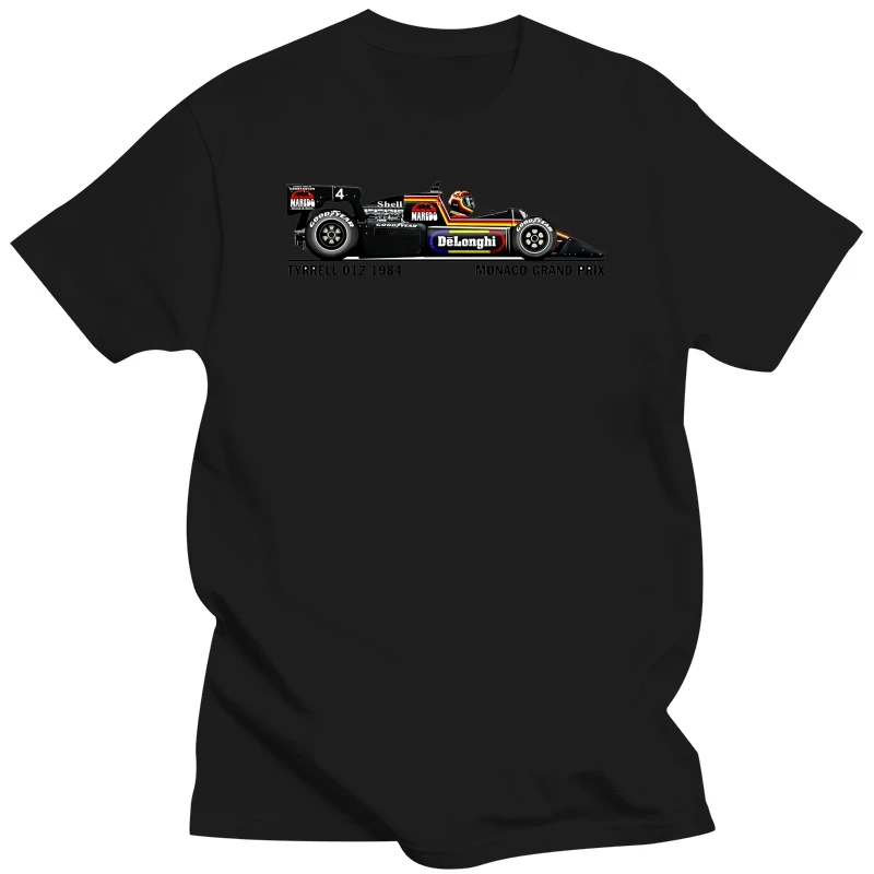2019 горячая Распродажа 100% Raceart-tyrrella 012 1984 футболка Grand Prix Car (Bellof) летняя стильная
