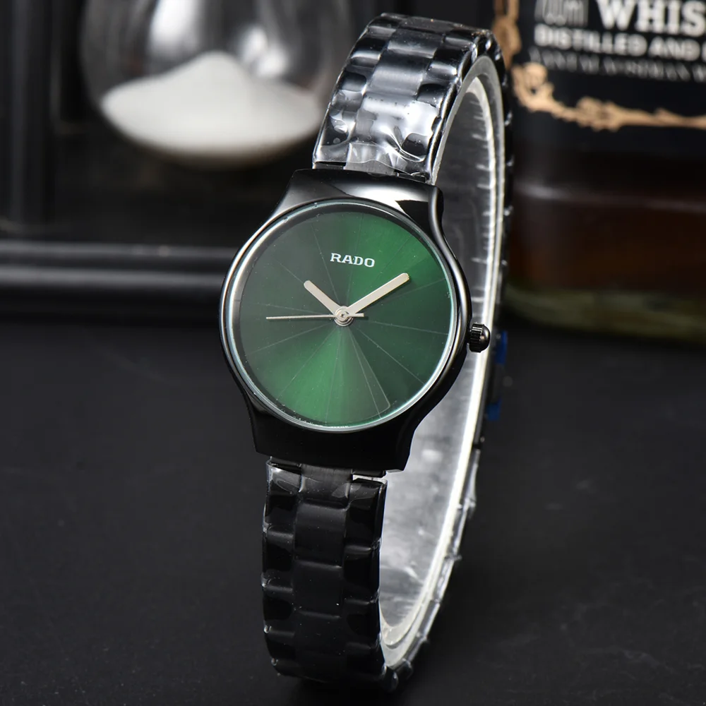 Top Sale Rado Classic Style Original Watch Women's Full Stainless Steel Simple Fashion Watch Quality Sports Waterproof AAA Clock