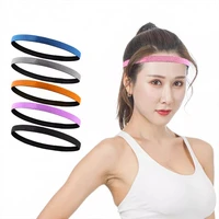 men women fashion quick dry sweatband non slip elasticity yoga hair band sports anti slip running headband