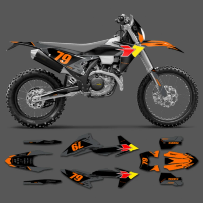 

Персонализированные графические наклейки PowerZone Team для набора наклеек 3M для KTM 23-25SXF 24-26 EXC мотоциклетные наклейки 011