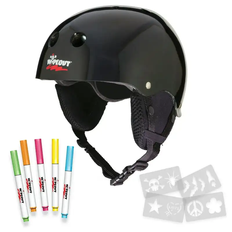 

Erase Kids Helmet for Skiing and Snowboarding, Black