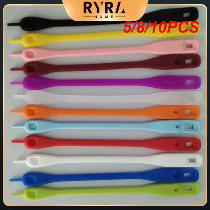 

5/8/10PCS 12 Pieces Glass Cup Logo Identifier Red Wine Glass Logo Food Grade Silicone Party Wine Stick Bar Accessories