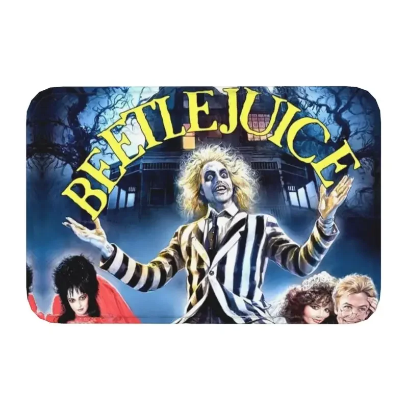 

Коврик для входной двери от Beetlejuice Tim Бертон, коврик для входной двери в помещении с ужасным фильмом, для кухни, ванной комнаты, ковер для гостиной