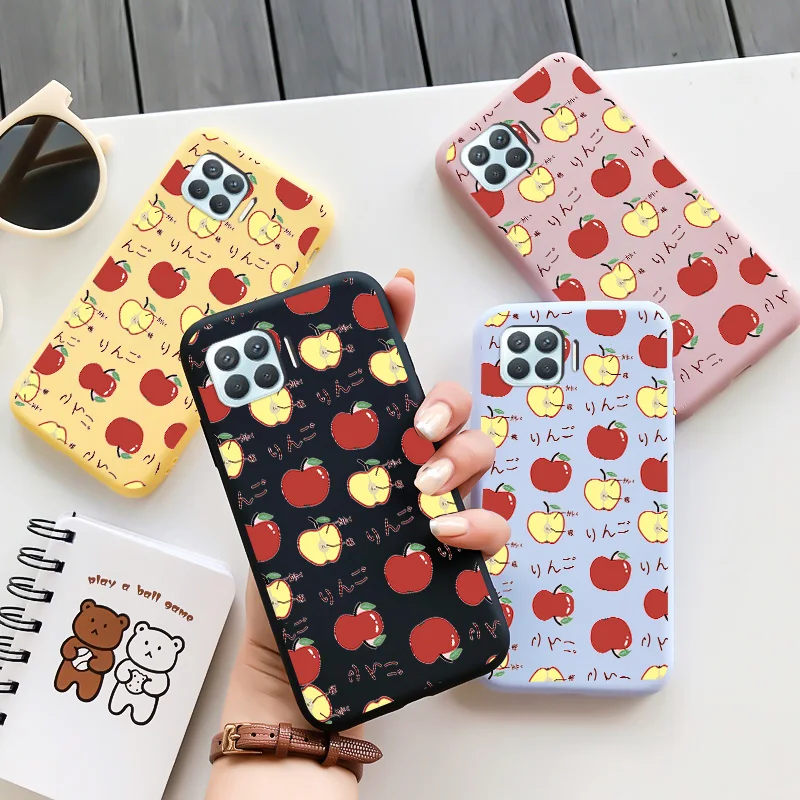 

Apple Core Case For OPPO F 3 5 7 9 11 15 17 19 Find X2 X3 Pro Plus Lite Apple CoreCandy Colors TPU Cover Silicone Soft Shell